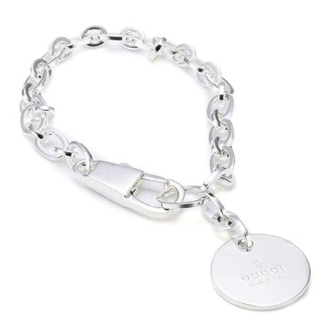 gucci silver cable bracelet|gucci trademark bracelet.